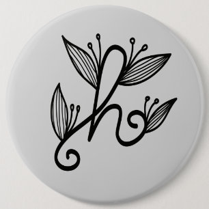 Badge Rond 15,2 Cm h manuscrit