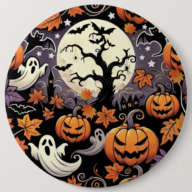 Badge Rond 15,2 Cm Halloween/Automne/Automne (Devant)