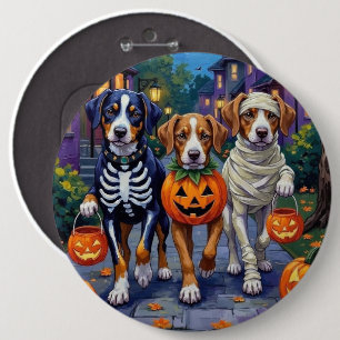 Badge Rond 15,2 Cm Halloween Greater Swiss Mountain Dog Trick-or-Trea
