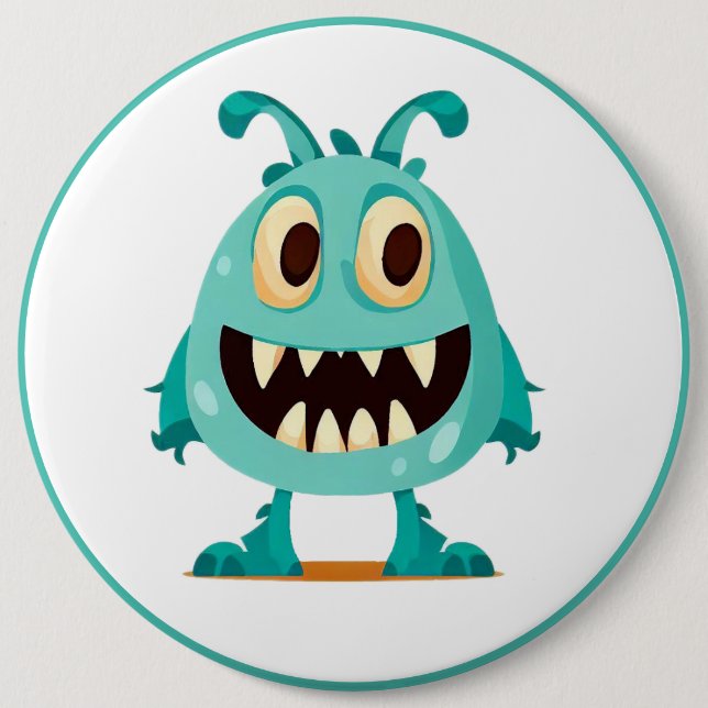 Badge Rond 15,2 Cm Halloween/Monster/dessin animé (Devant)