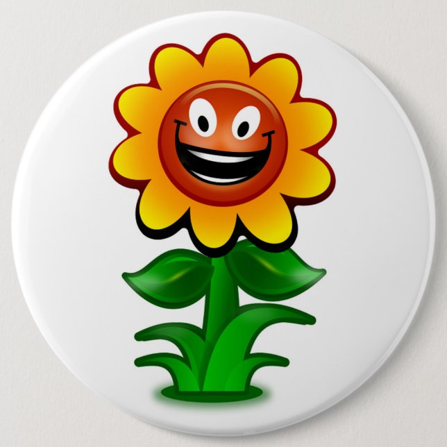 BADGE ROND 15,2 CM HEUREUX SOUFFRE (Devant)