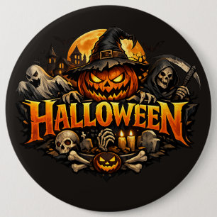 Badge Rond 15,2 Cm Horreur d'Halloween