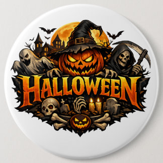 Badge Rond 15,2 Cm Horreur d'Halloween
