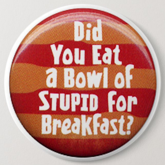 Badge Rond 15,2 Cm Humoristique COLOSSAL, sac à dos de 6 pouces (Devant)