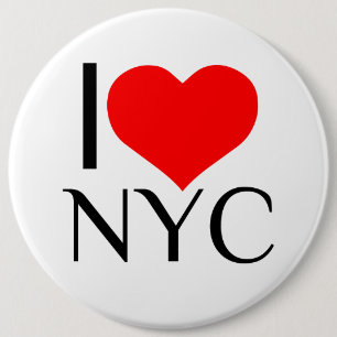 BADGE ROND 15,2 CM I HEART NYC