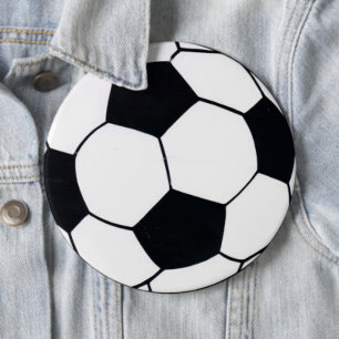 Badge Rond 15,2 Cm I Love Football (Soccer) Coeur du jeu : I Love
