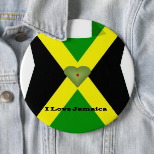 Badge Rond 15,2 Cm I Love Jamaica Have a Nice Day and a Better Night