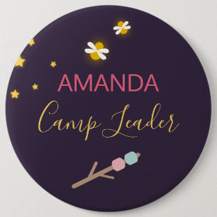 Badge Rond 15,2 Cm Identification de fête de glamping