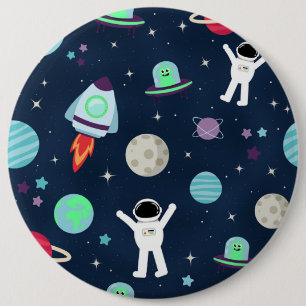 Badge Rond 15,2 Cm Illustration de motif spatial