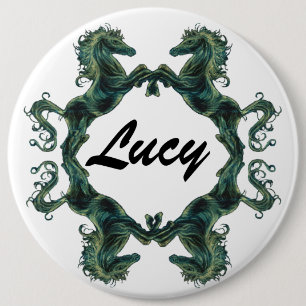 Badge Rond 15,2 Cm Insigne de bouton de chevaux