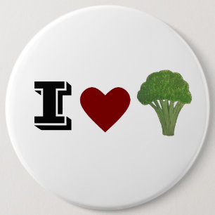 Badge Rond 15,2 Cm Insigne de brocoli, broche