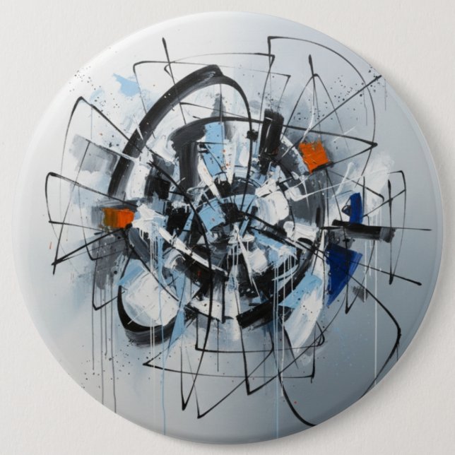 Badge Rond 15,2 Cm Interesting Lines of Thought (Devant)