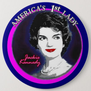 Badge Rond 15,2 Cm Jackie Kennedy : Première Madame de l'Amérique