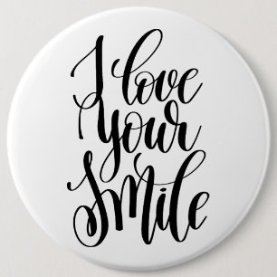 Badge Rond 15,2 Cm J'adore votre sourire