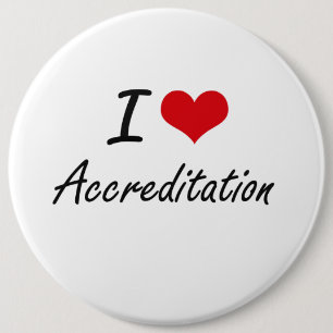 Badge Rond 15,2 Cm J'aime la conception artistique d'accréditation