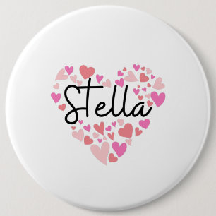 Badge Rond 15,2 Cm J'aime Stella