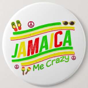 Badge Rond 15,2 Cm Jamaïque Me Crazy Cruise Vacances Groupe Correspo