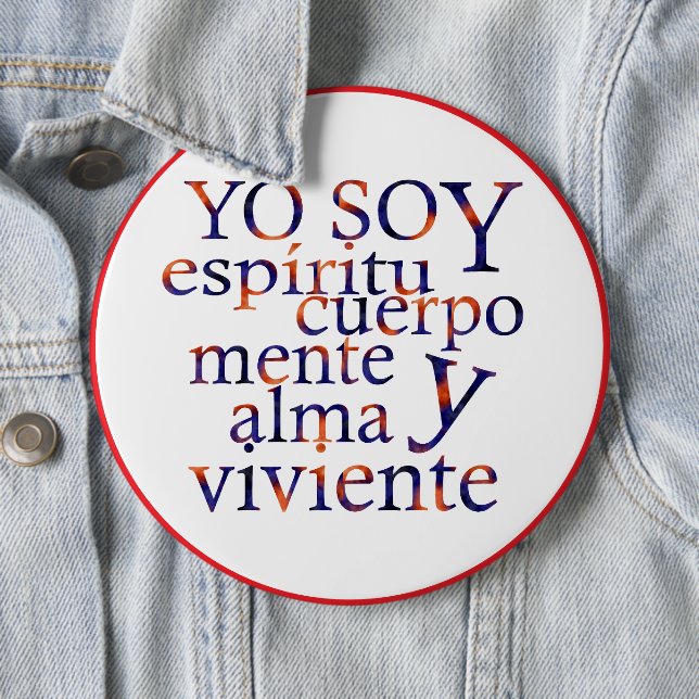 Badge Rond 15,2 Cm Je suis une âme vivante en particulier (En situation)