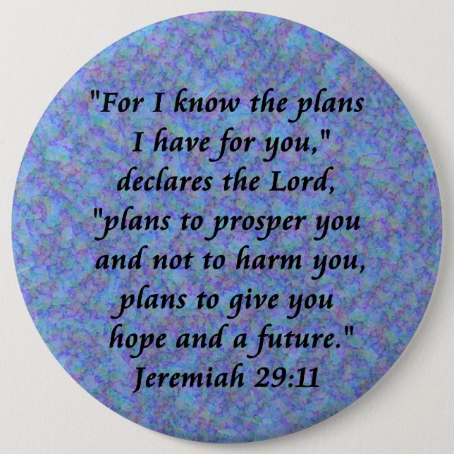 Badge Rond 15,2 Cm jeremiah 29 (Devant)