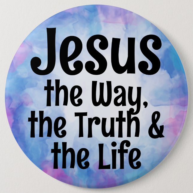Badge Rond 15,2 Cm Jésus (Devant)