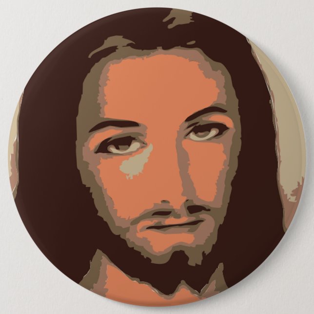 BADGE ROND 15,2 CM JESUS CHRIST (Devant)