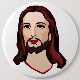BADGE ROND 15,2 CM JESUS CHRIST