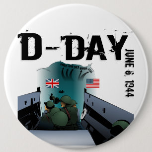 Badge Rond 15,2 Cm JEUDI 6 juin 1944