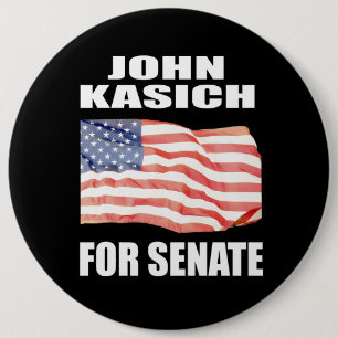 BADGE ROND 15,2 CM JOHN KASICH POUR LE GOUVERNEUR