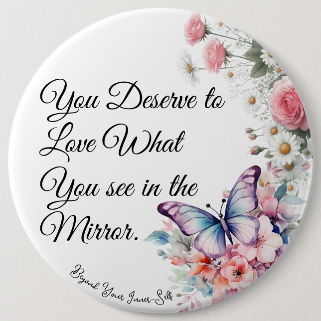 Badge Rond 15,2 Cm Joie de soi  (Devant)