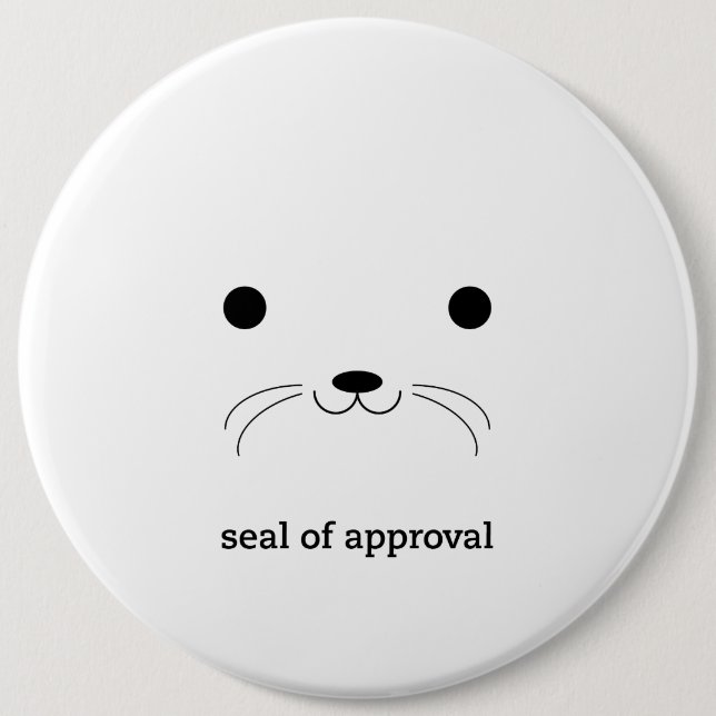Badge Rond 15,2 Cm 'Joint d'Approval (Devant)