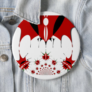 Badge Rond 15,2 Cm Joli drapeau du Kenya.