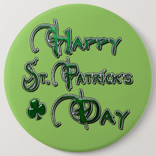 Badge Rond 15,2 Cm Jour de la Saint Patrick heureux