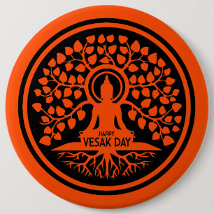 Badge Rond 15,2 Cm Joyeux jour de Vesak