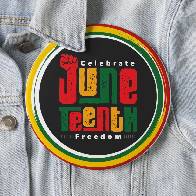 Badge Rond 15,2 Cm Juin 10ème Colossal tour 6" (En situation)