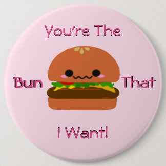 Badge Rond 15,2 Cm Kawaii Burger