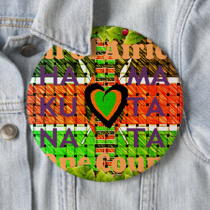 Badge Rond 15,2 Cm Kenya Hakuna Matata