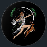 Badge Rond 15,2 Cm La déesse grecque Artemis<br><div class="desc">La déesse grecque Artemis design pour quiconque aime la mythologie grecque.</div>