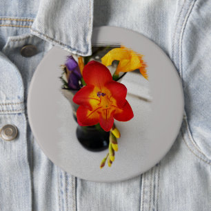 Badge Rond 15,2 Cm La frénésie rouge