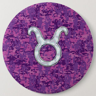 Badge Rond 15,2 Cm La perle comme le zodiaque de Taureau se