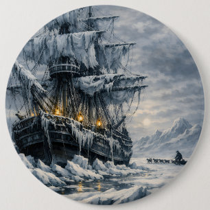 Badge Rond 15,2 Cm La poursuite arctique de Frankenstein par BurnsInH