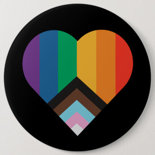 Badge Rond 15,2 Cm L'amour LGBT+pride. drapeau arc-en-ciel