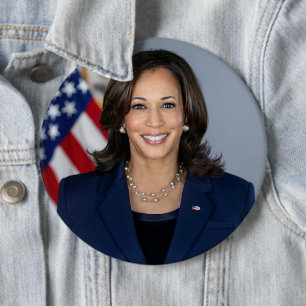 Badge Rond 15,2 Cm Le candidat du président Kamala Harris US 2024