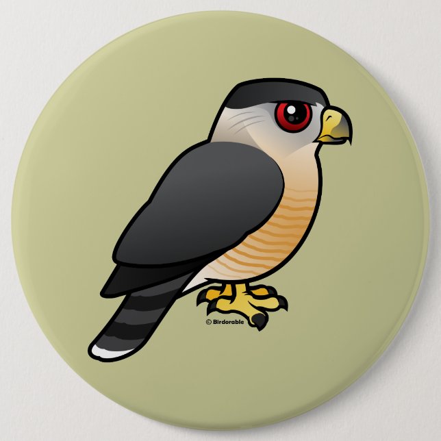 Badge Rond 15,2 Cm Le faucon du tonnelier (Devant)