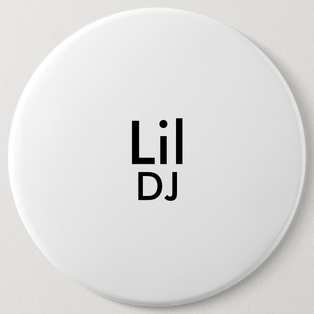 Badge Rond 15,2 Cm le fond du DJ de lil (Devant)