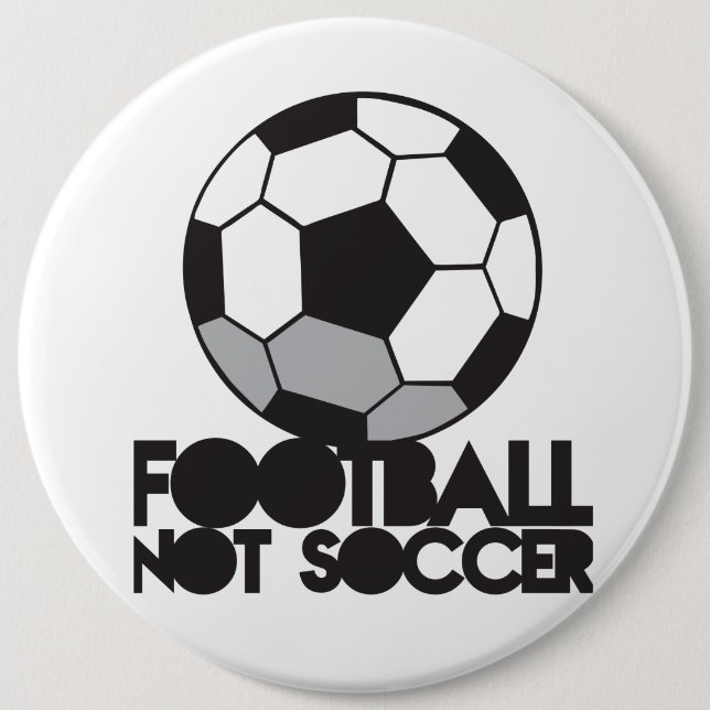 Badge Rond 15,2 Cm Le football du FOOTBALL pas ! chemise de boule (Devant)