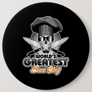 Badge Rond 15,2 Cm Le plus grand sous-chef du monde v7
