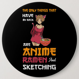 Badge Rond 15,2 Cm le seul anime Ramen et sketching Anime merch