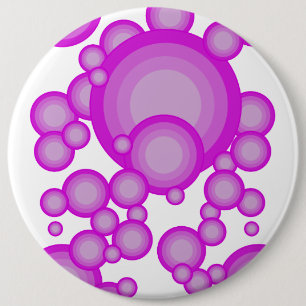 Badge Rond 15,2 Cm Le style années 70 Violet