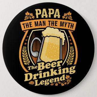 Badge Rond 15,2 Cm Légende de la bière
