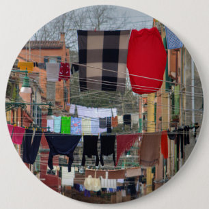 Badge Rond 15,2 Cm Les Cloches À Venise Italie